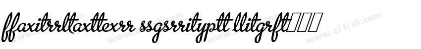 fairwater script lig字体转换